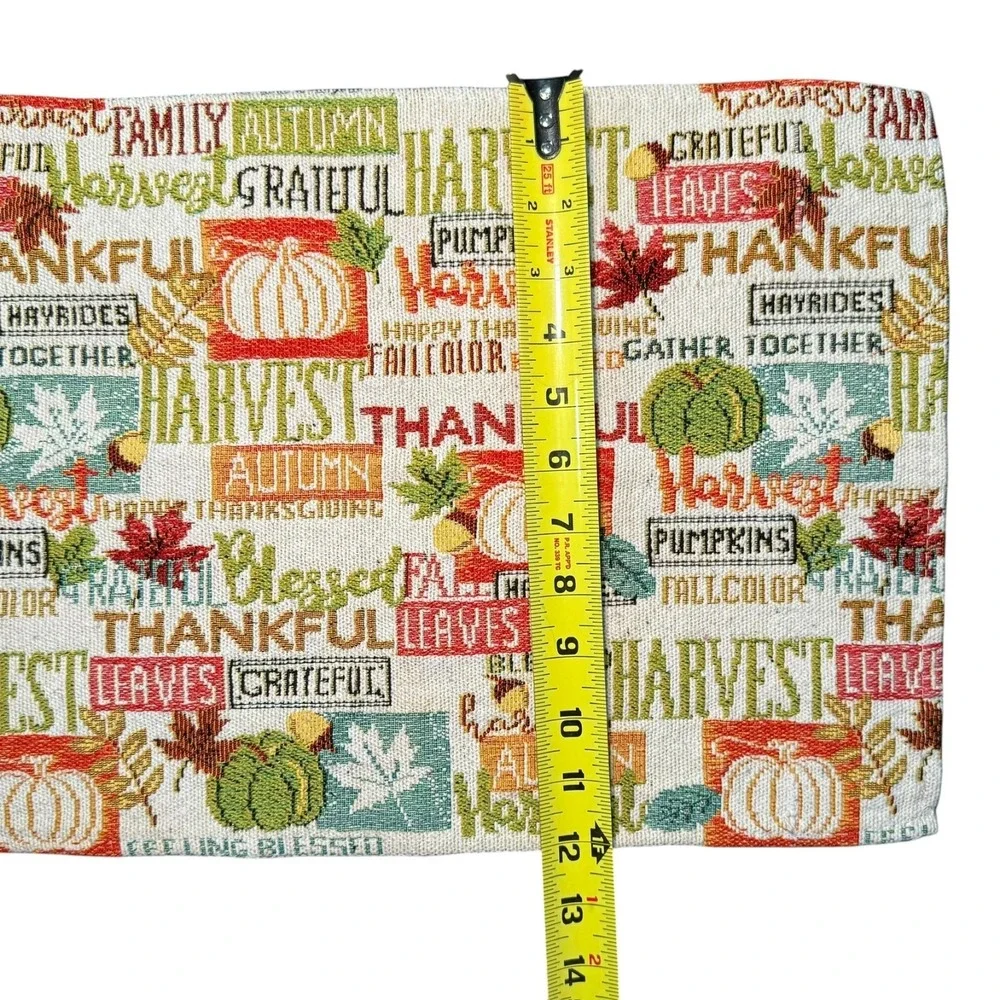 Fall Autumn Thanksgiving Woven Placemats set of 4 - 17